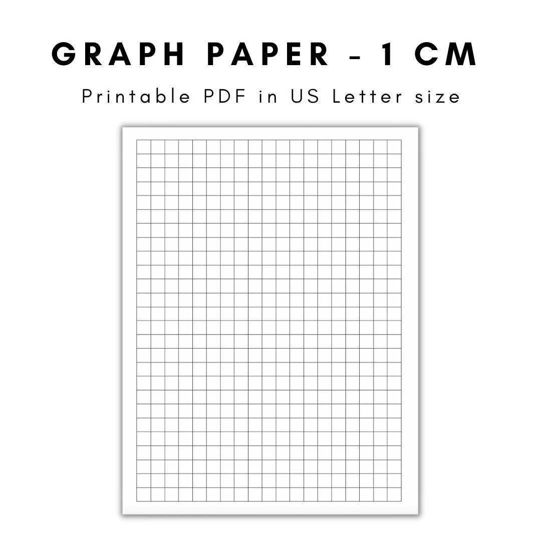 1 Cm Graph Paper Etsy