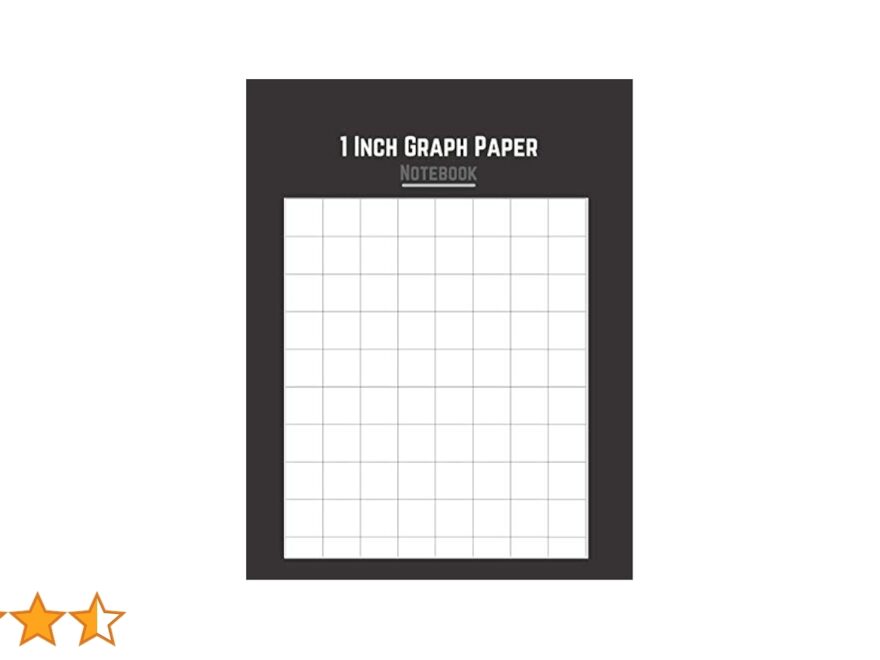 1 Inch Graph Paper Notebook A4 Size With 8x10 Squares 80 Boxes Per Page 1 In Squares Double Sided Printing Non Perforated Notebook With Thick Solid Line Large Square Grids Publications