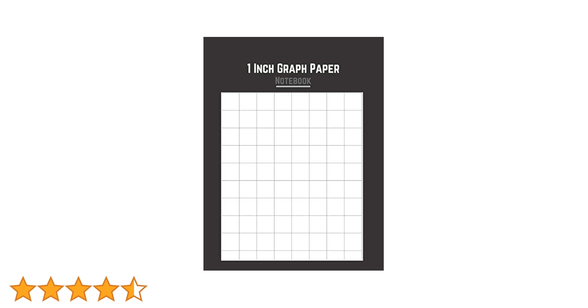 1 Inch Graph Paper Notebook A4 Size With 8x10 Squares 80 Boxes Per Page 1 In Squares Double Sided Printing Non Perforated Notebook With Thick Solid Line Large Square Grids Publications 