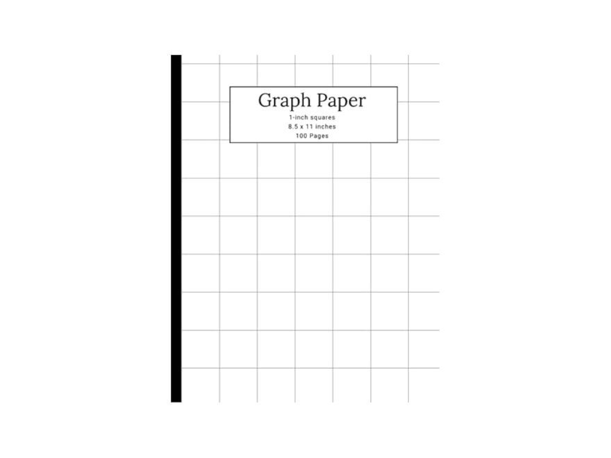 1 Inch Square Graph Paper 8 5 X 11 Graph Paper Pad Large Books Boycey 9798486696824 Amazon Books