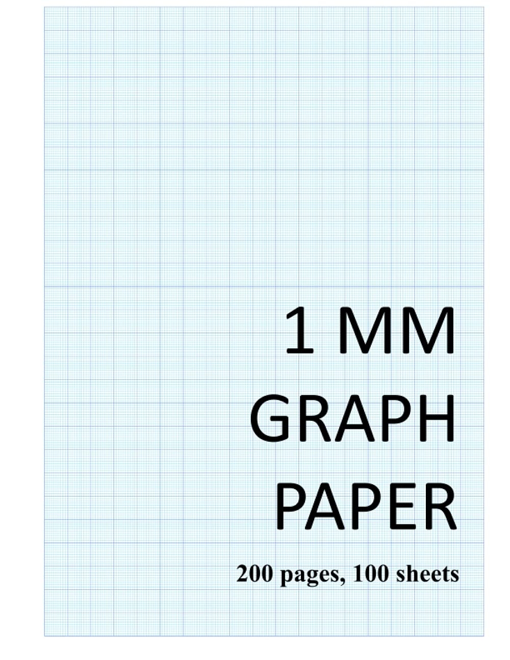 1 MM GRAPH PAPER 1 Mm Thin And 10 Mm Thicker Light Blue Grid Lines metric 200 Pages Azzed Emma 9798528834054 Amazon Books