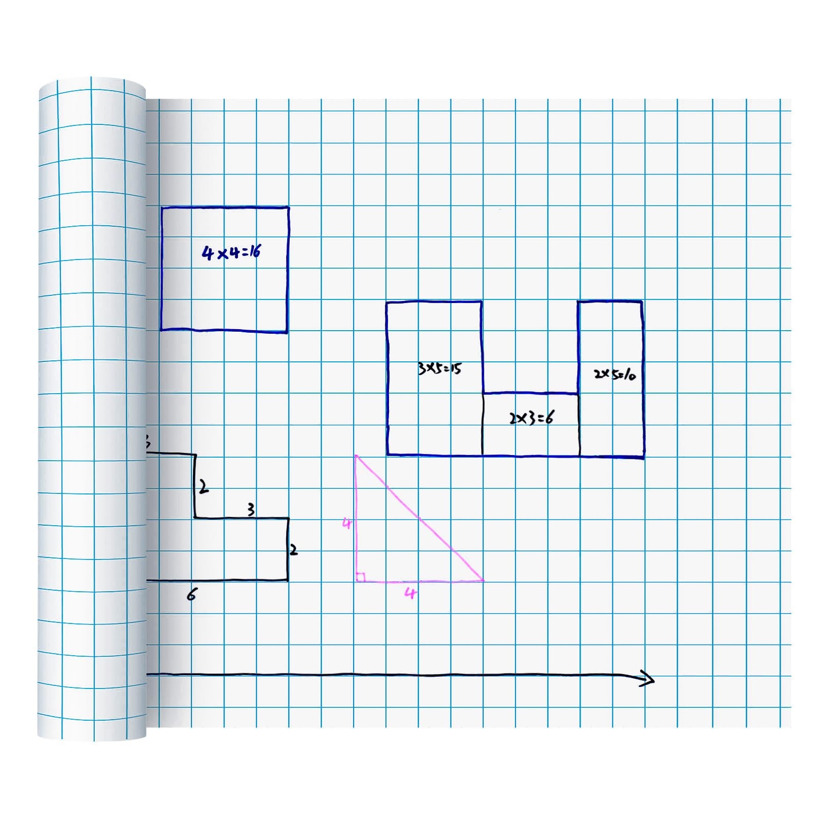 1 Roll 1 Large Grid Paper Graph Paper Roll 19 7 Inch X 197ft Drafting Paper EBay