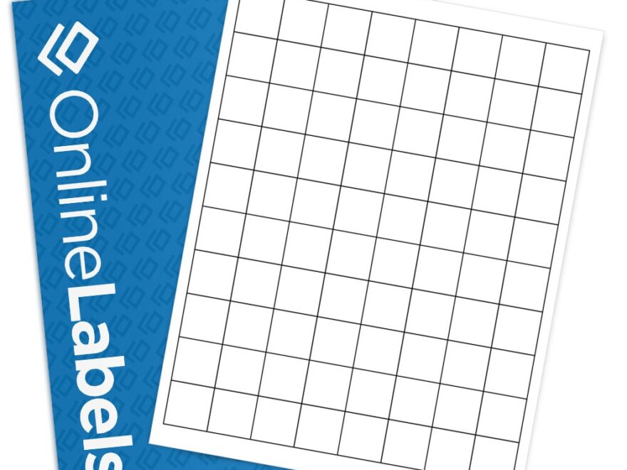 1 X 1 Square Labels Weatherproof Gloss Inkjet OL5425WI