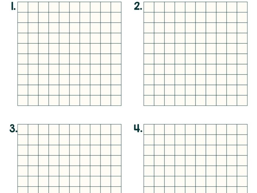 10 By 10 Grids 10 Free PDF Printables Printablee