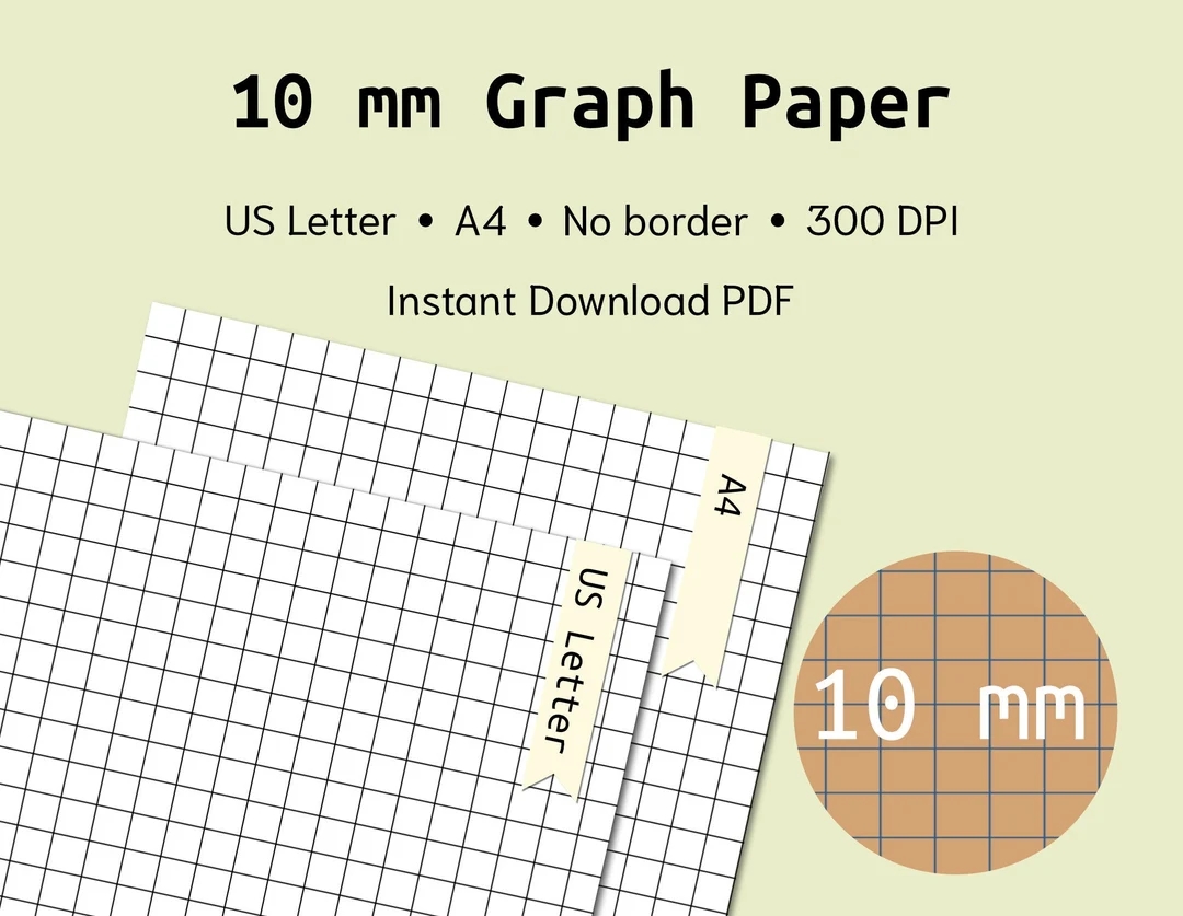10mm Graph Paper Printable