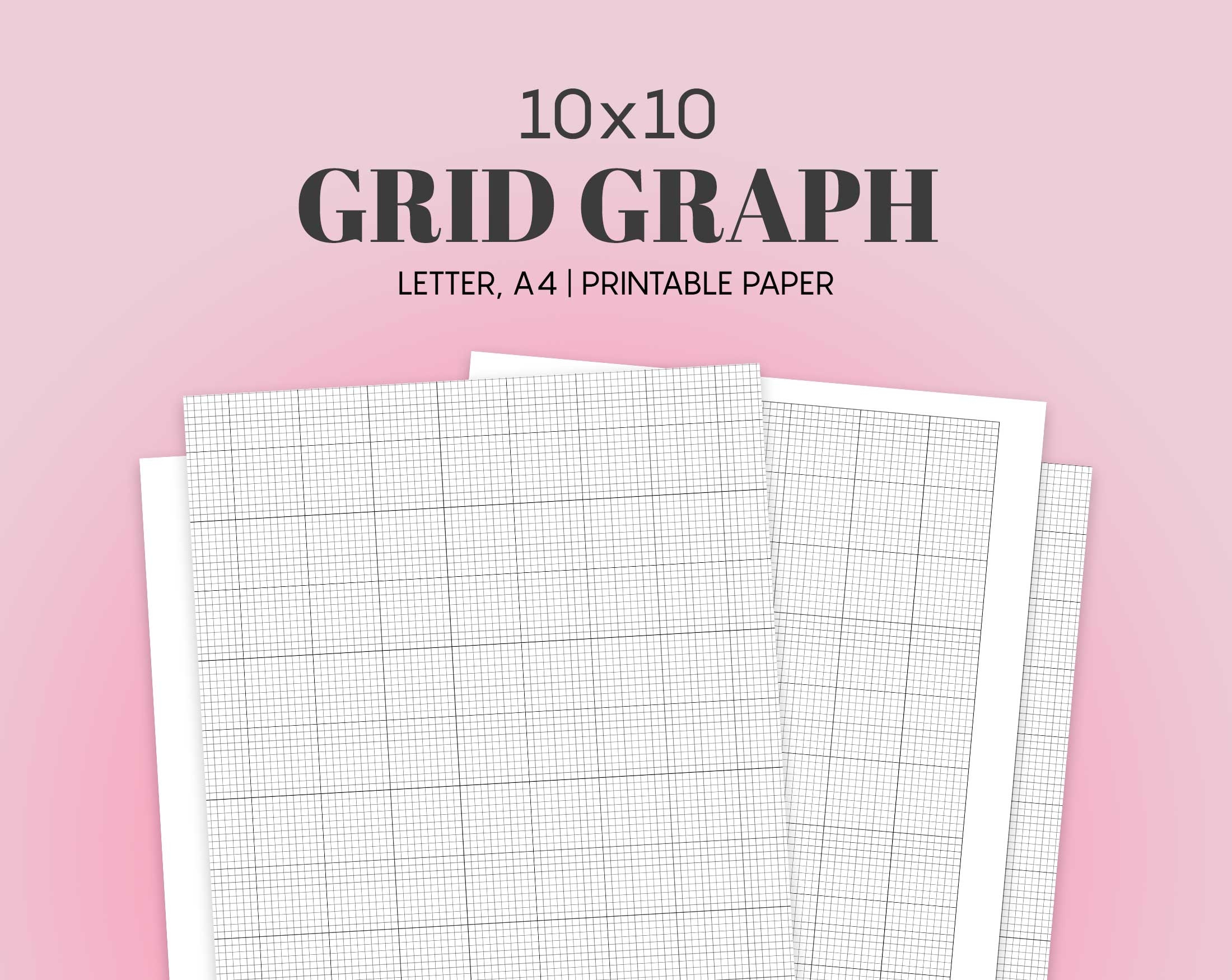 Letter Graphing Paper Print