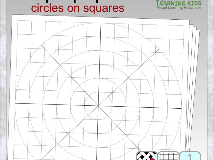 12 Useful Circles On Squares Graph Paper Clip Art Images