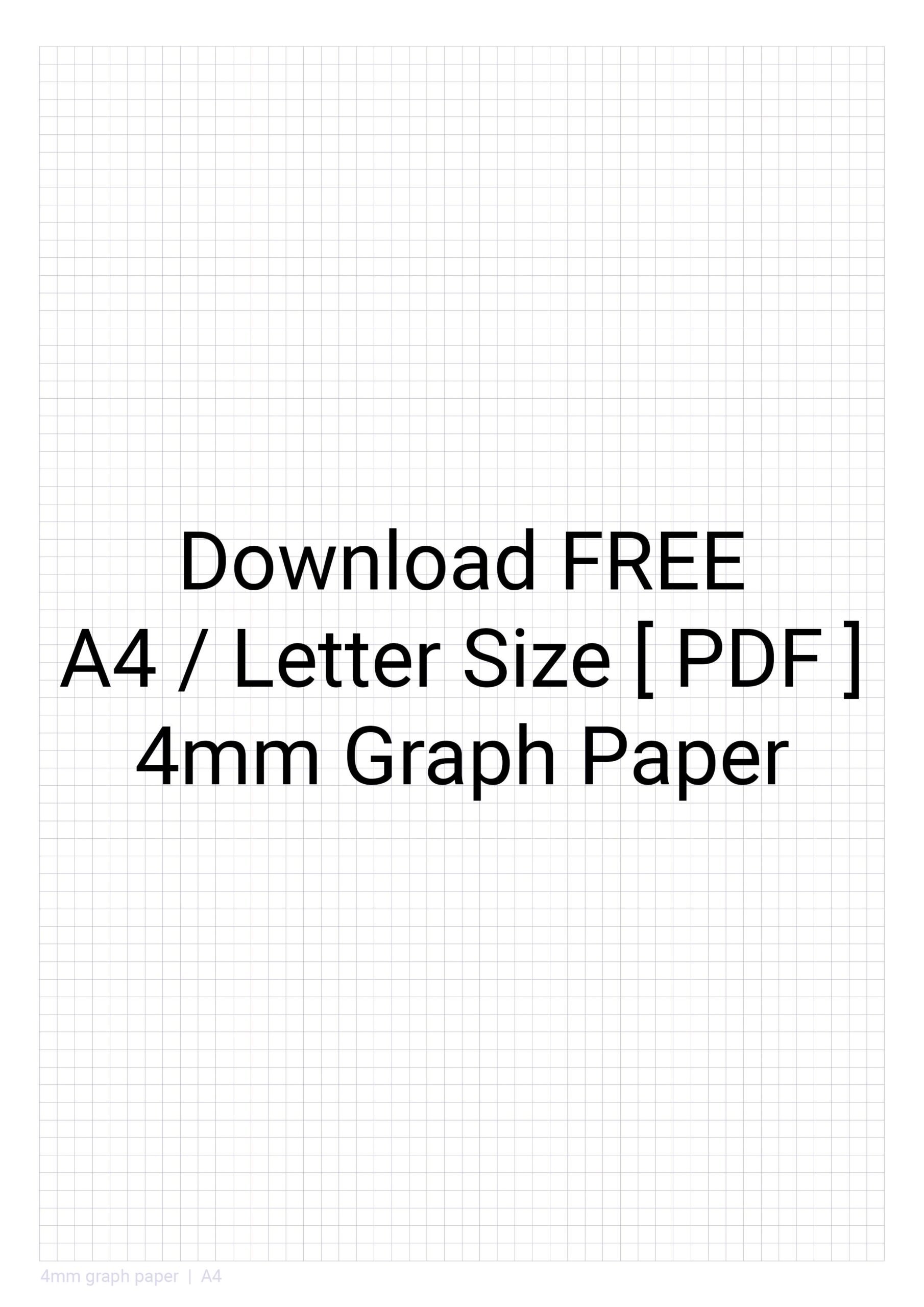 10mm X 4mm Graph Paper Printable