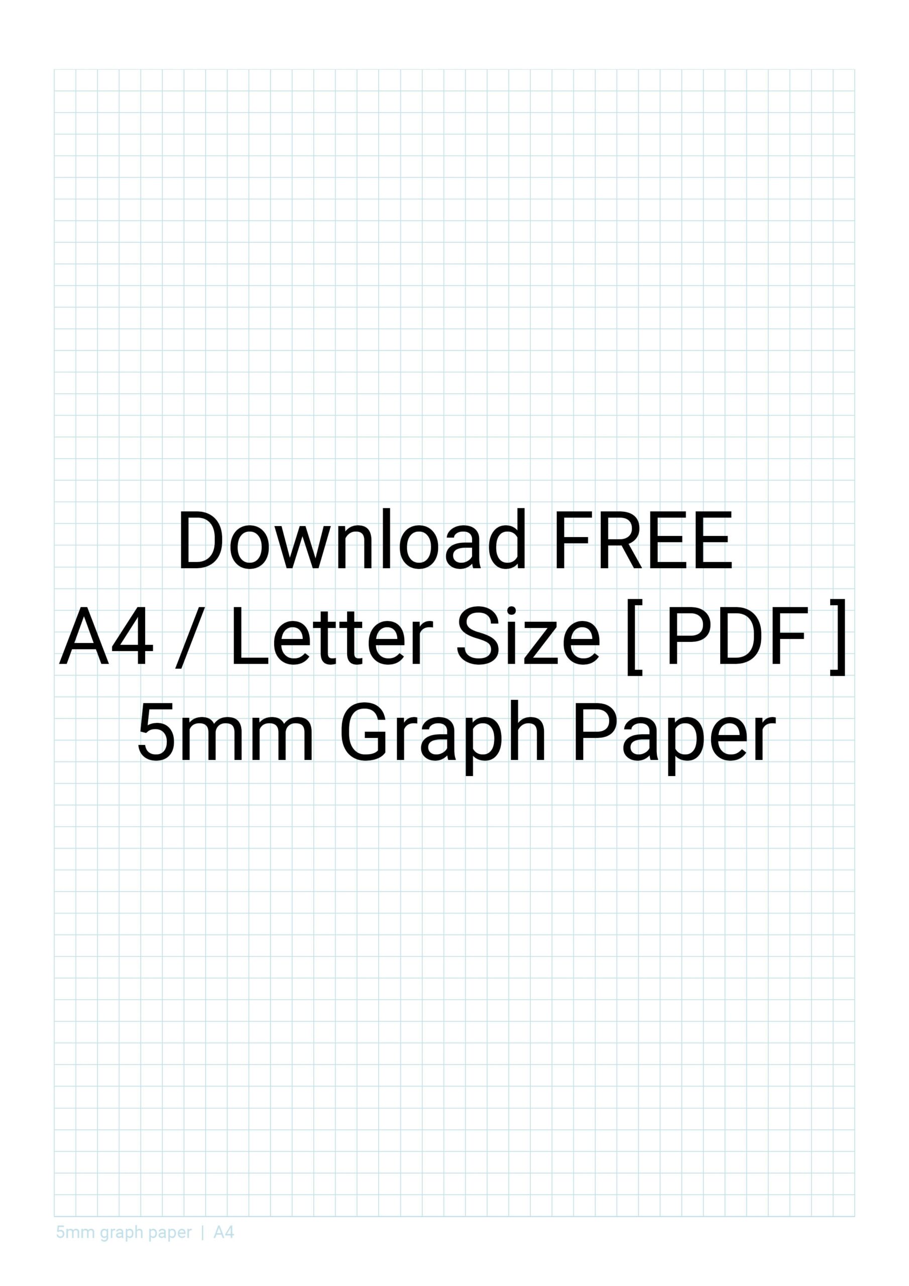Free Printable Standard Graph Paper