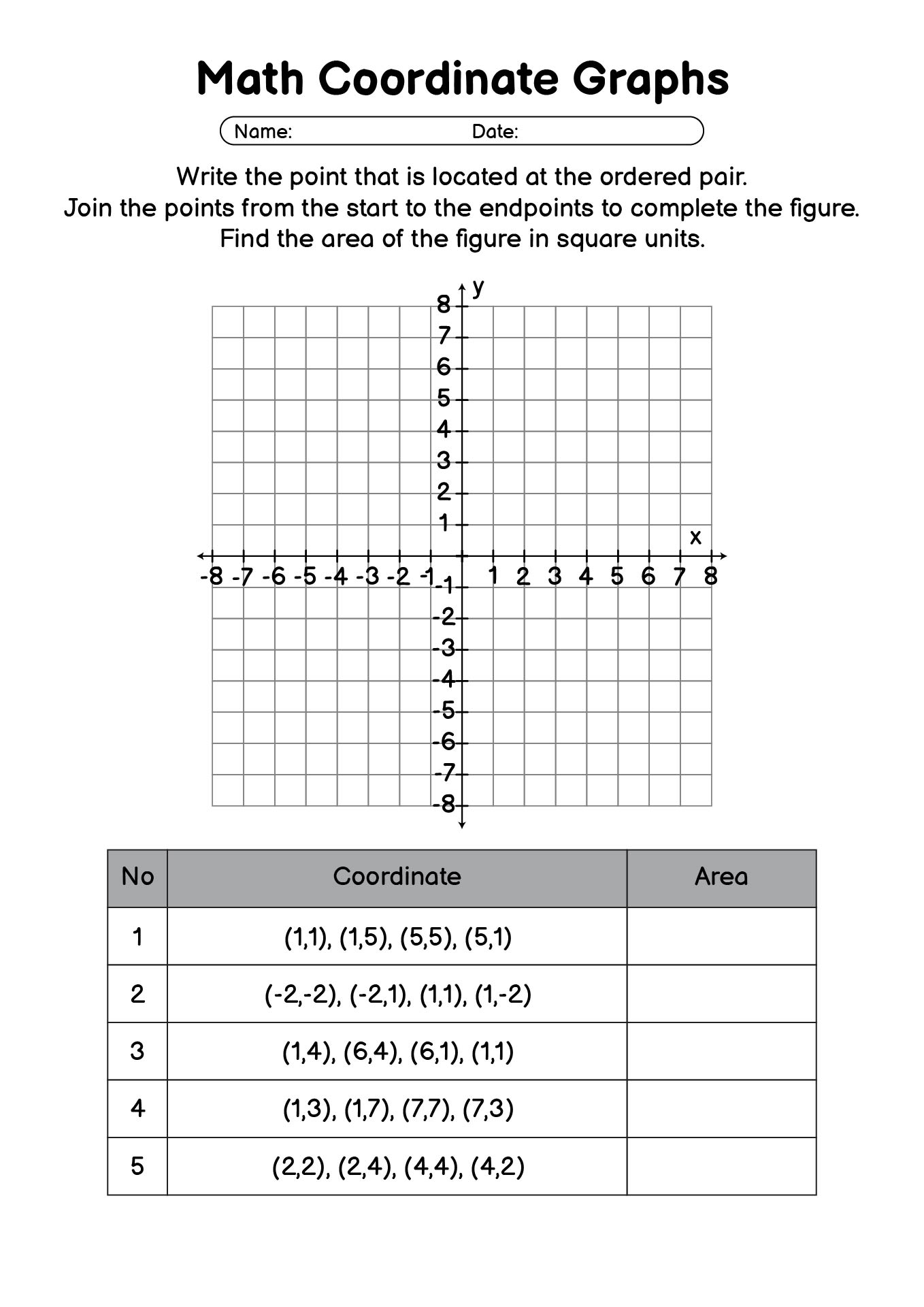 15 Coordinates Grid Worksheet 6 Grade Free PDF At Worksheeto