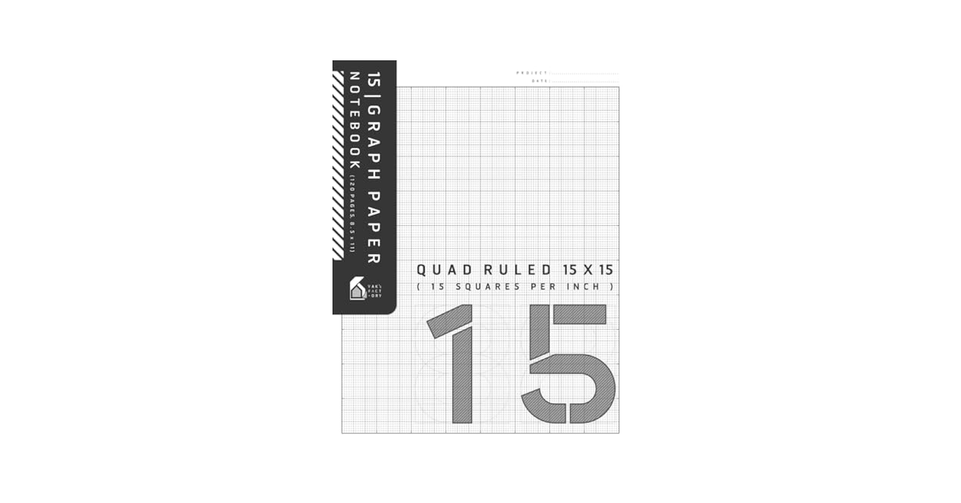 15 Graph Paper Notebook Quad Ruled 15x15 15 Per Inch Minimalist Graph Paper For Students And Designer 8 5 X 11 120 Pages White Cover Edition Yak s Factory Amazon Books