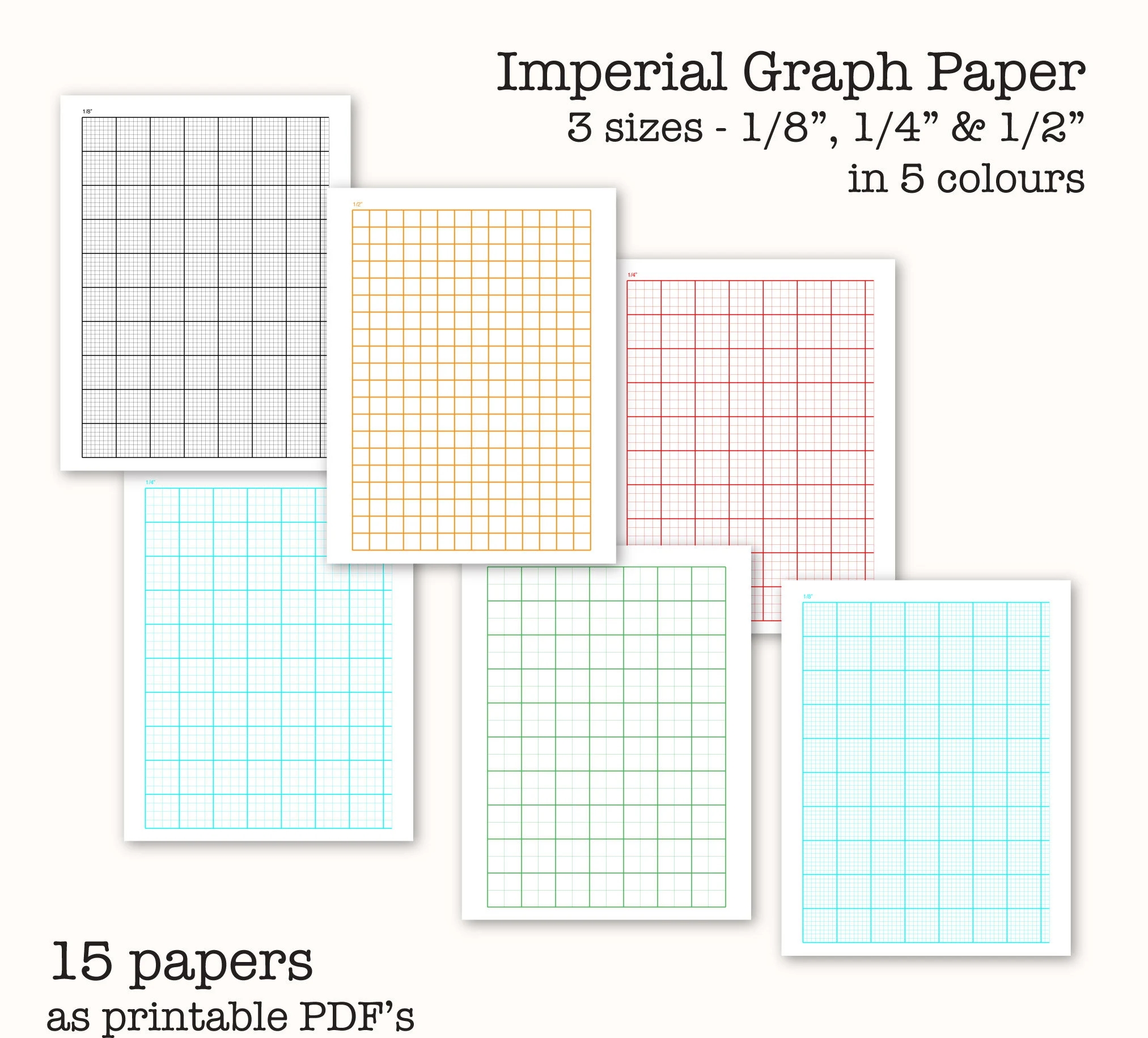 15 Imperial Measure Graph Papers Inch Graph Paper Digital Graph Paper PDF Printable Instant Download Etsy 15 Imperial Measure Graph Papers Inch Graph Paper Digital Graph Paper PDF Printable Instant Download Etsy
