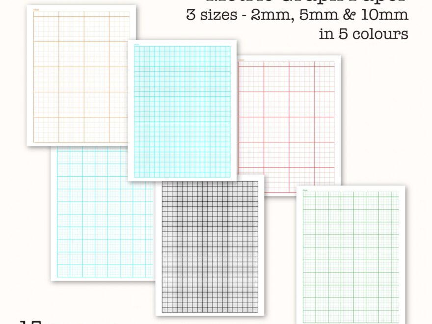 15 Metric Scale Graph Papers Centimetre Graph Paper Digital Graph Paper PDF Printable Instant Download Etsy