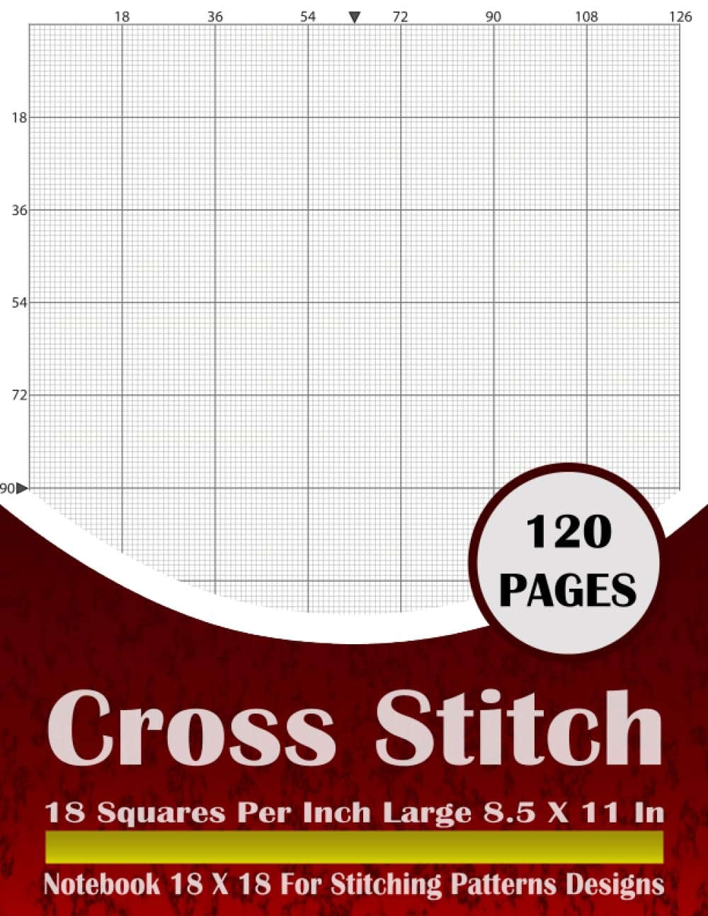18 Count Graph Paper Notebook Cross Stitching Graph Paper Notebook 18 Squares Per Inch Graph Paper For Needlework Embroidery Pattern Design HMD Graph Paper Amazon Books