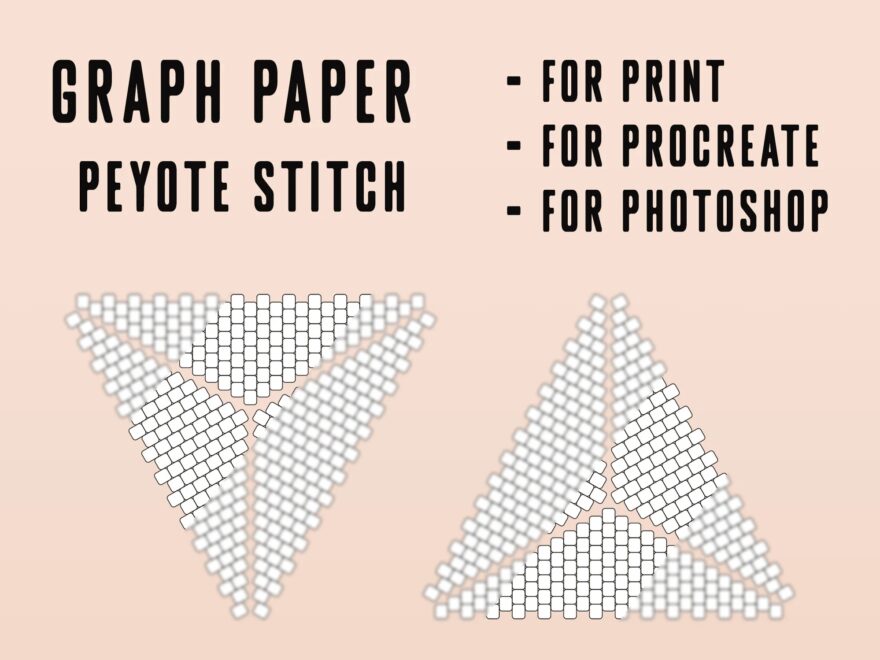 18 Peyote Stitch Graph Paper Template Blank Bead Graph Paper Paper Graph Pattern Do It Yourself DIY Png Peyote Template Etsy