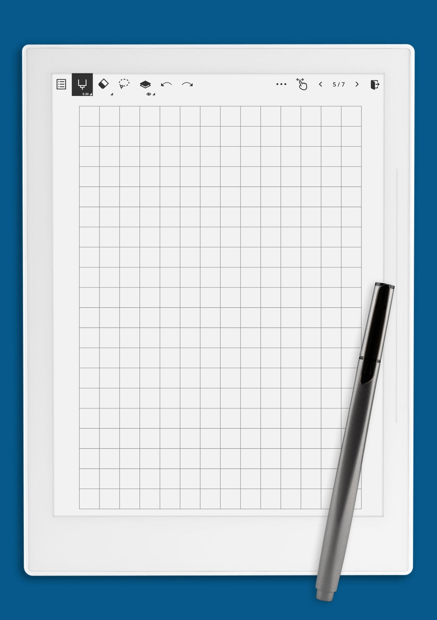 1cm Blue Graph Paper PDF Template Download Now