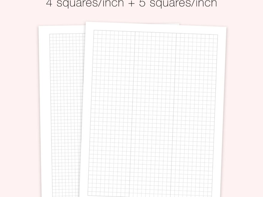 3 Column Graphing Paper Templates 5x5 4x4 Quad Ruled Grid Paper Pastel Templates Goodnotes Template US Letter A4 Printable PDF Etsy