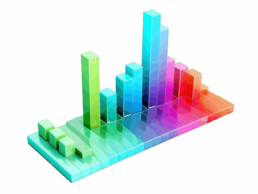 3d Blank Bar Graph Template Bar Chart Mock Up Data Analysis Colorful Statistic Bar Chart 3d Illustration Bar Chart Statistic Chart PNG Transparent Image And Clipart For Free Download