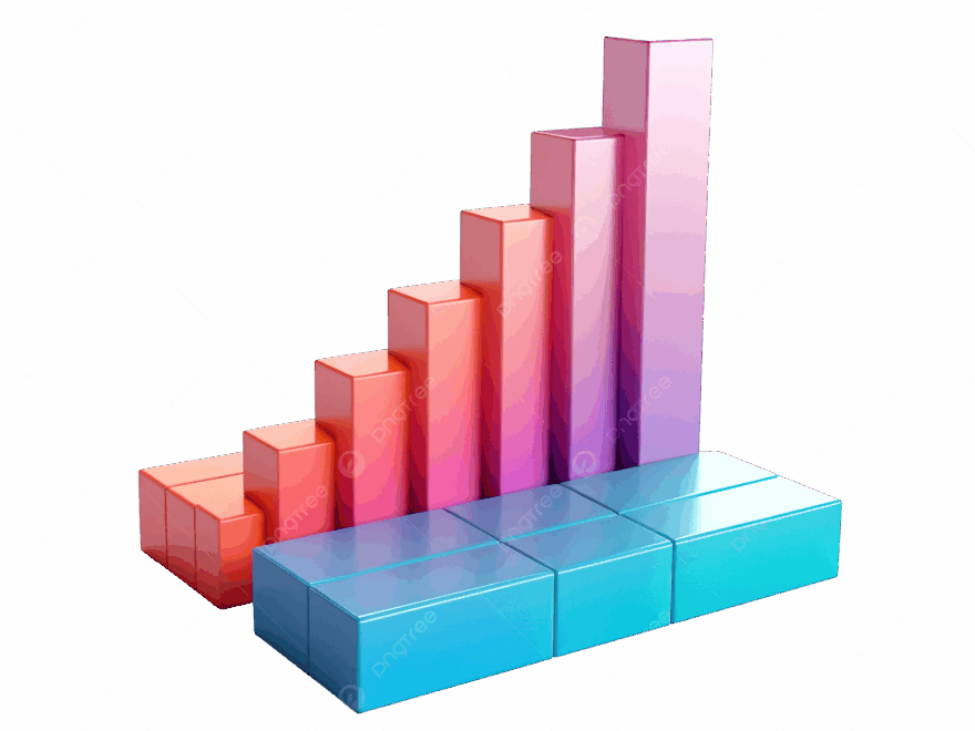 3d Blank Bar Graph Template Bar Chart Mock Up Data Analysis Colorful Statistic Bar Chart With A Arrow Up 3d Illustration Bar Chart Statistic Chart PNG Transparent Image And Clipart For Free