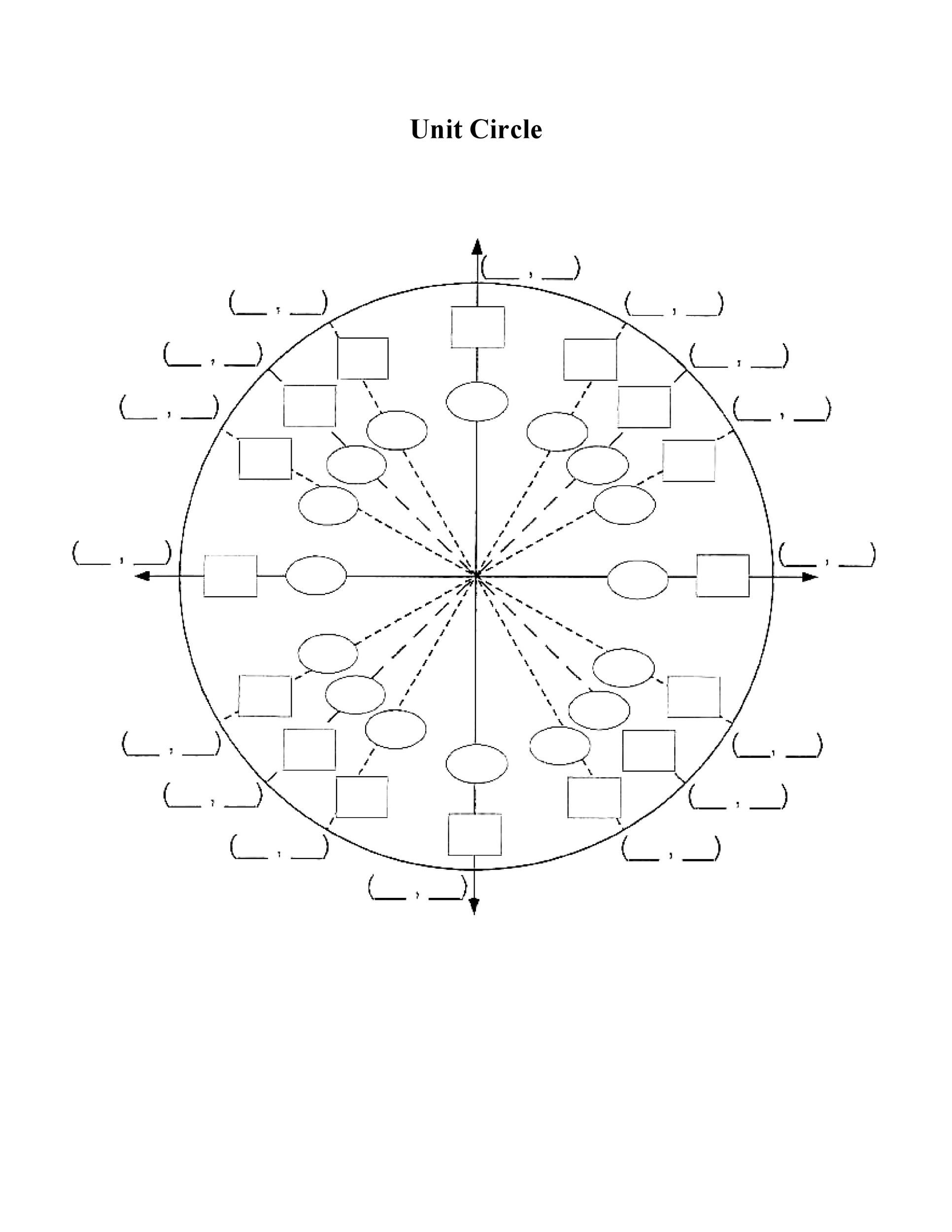Unit Circle Graph Paper
