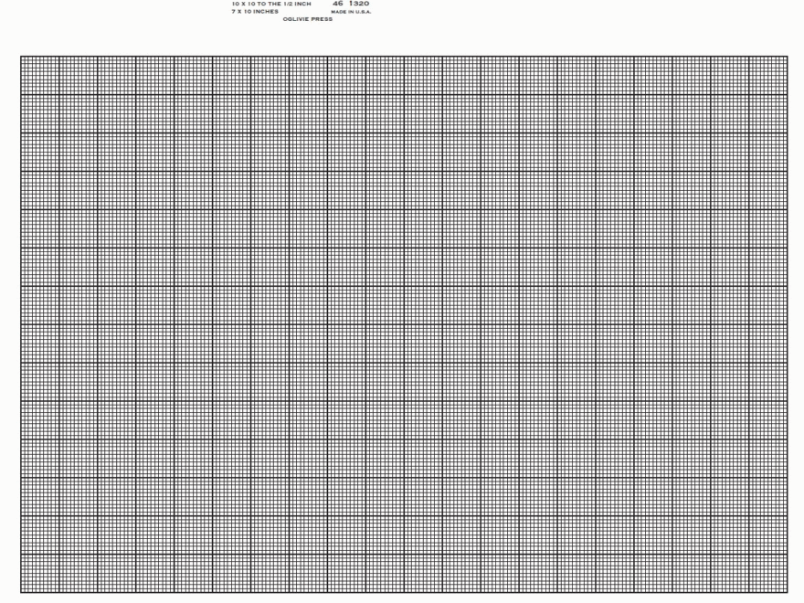 461320 K E 10 X 10 Grid Green Graph Paper