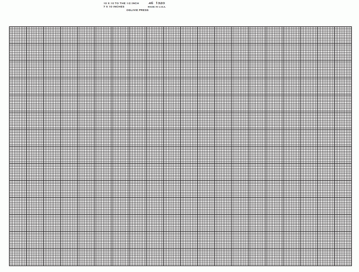 461320 K E 10 X 10 Grid Green Graph Paper