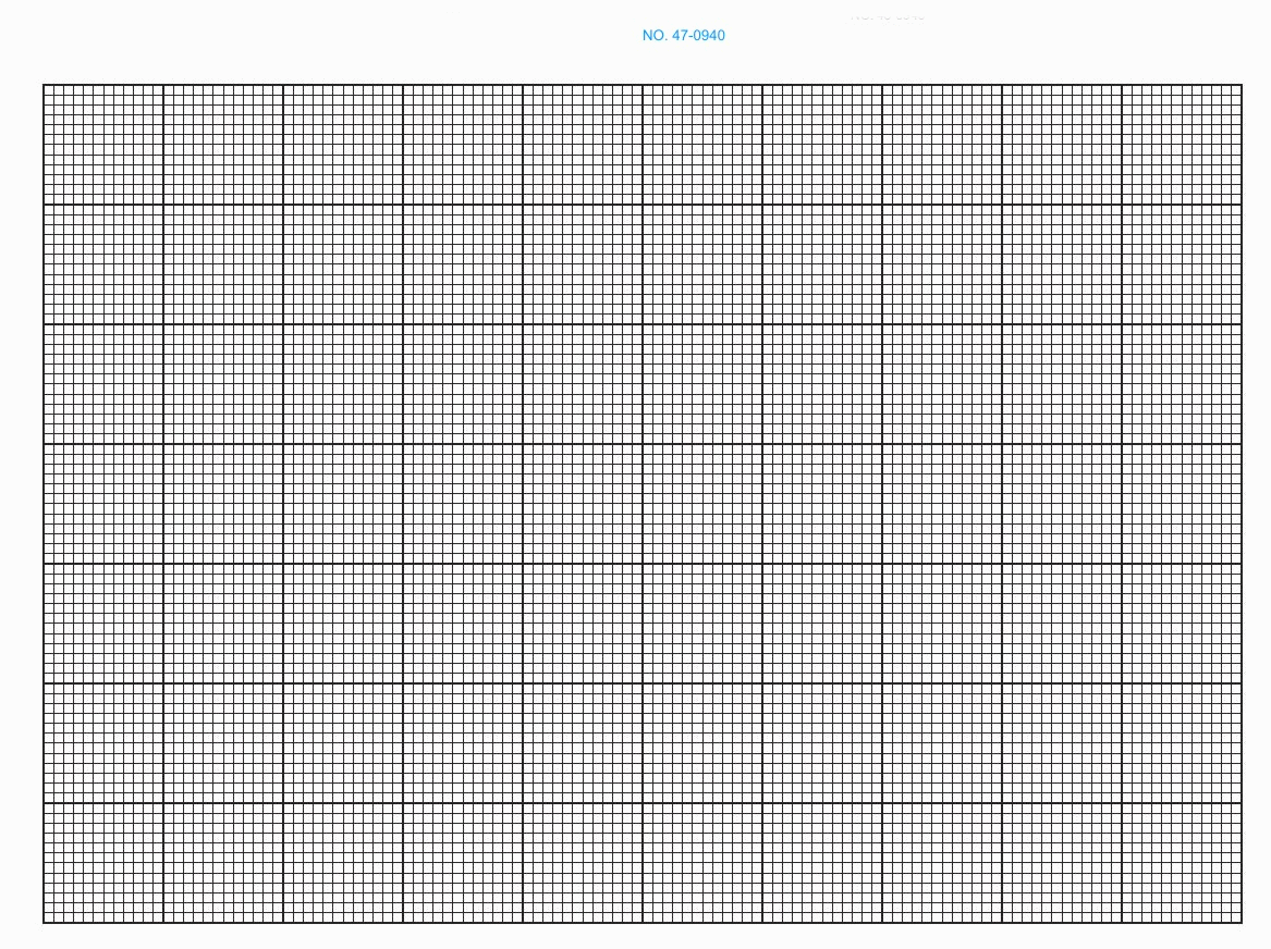 470940 K E Green 12 X 12 Grid Bond Graph Paper Size 11 X 16 1 2 