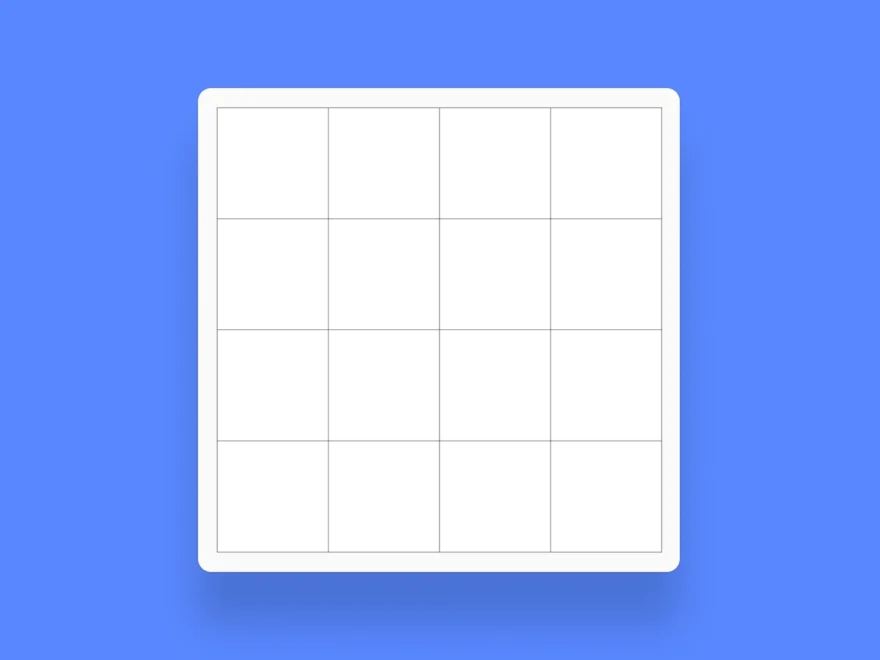 4x4 Grid Template Mural