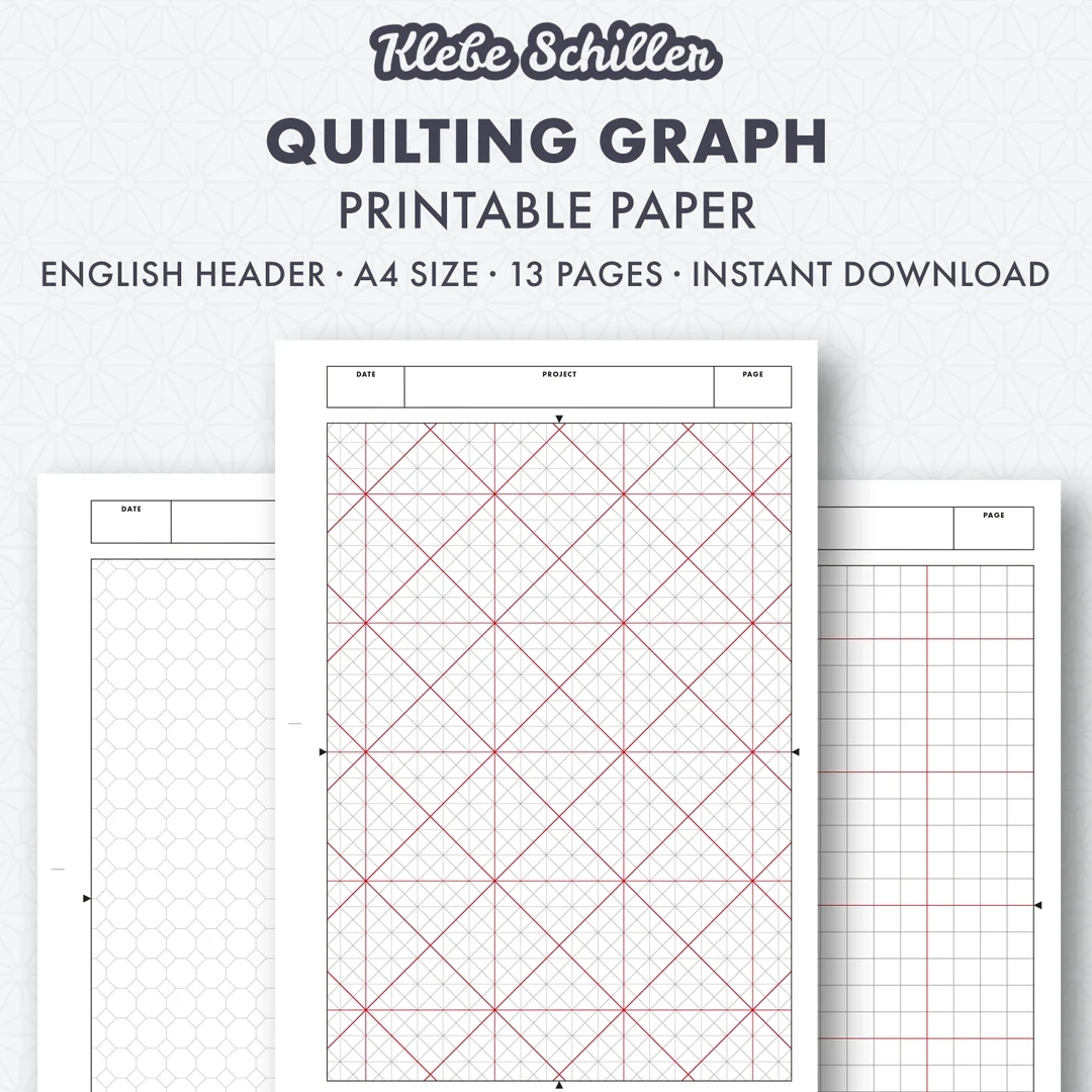 50004 Quilting Graph Paper Set Printable Template English Instant Download A4 Etsy 50004 Quilting Graph Paper Set Printable Template English Instant Download A4 Etsy