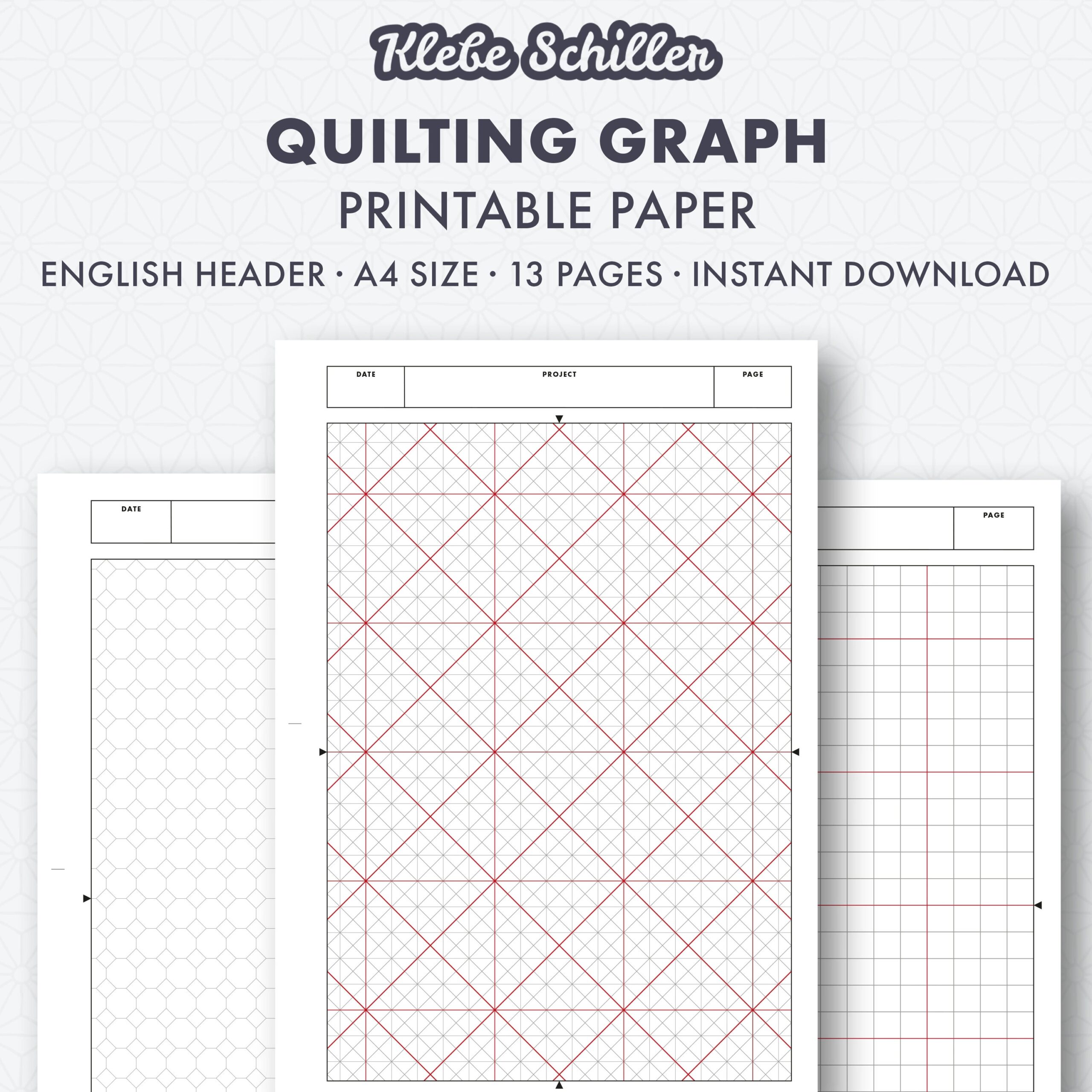 50004 Quilting Graph Paper Set Printable Template English Instant Download A4 Etsy 50004 Quilting Graph Paper Set Printable Template English Instant Download A4 Etsy