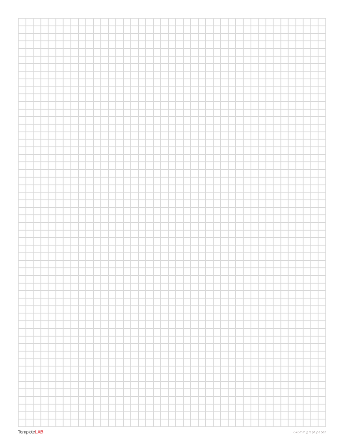 5x5mm Graph Paper Letter