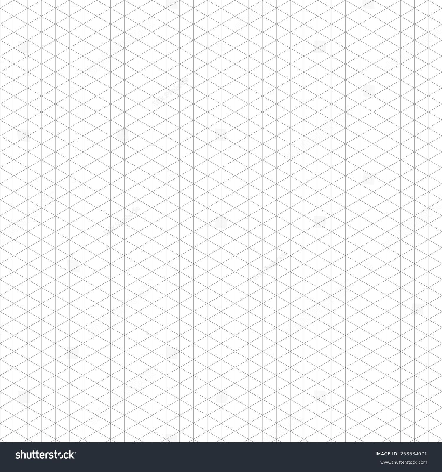 Isometric Graph Paper High Resolution