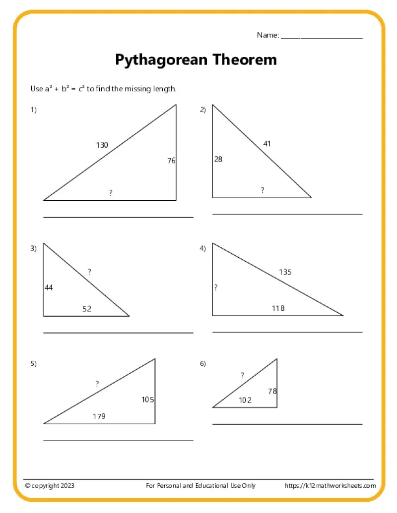 7th Grade Math Worksheets