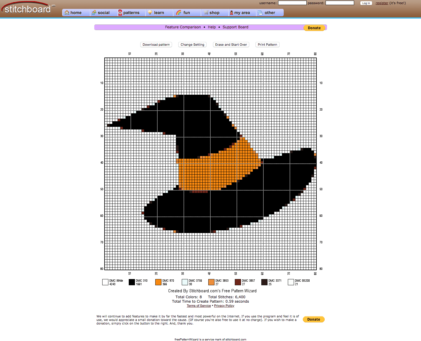 Cross Stitch Graph Generator