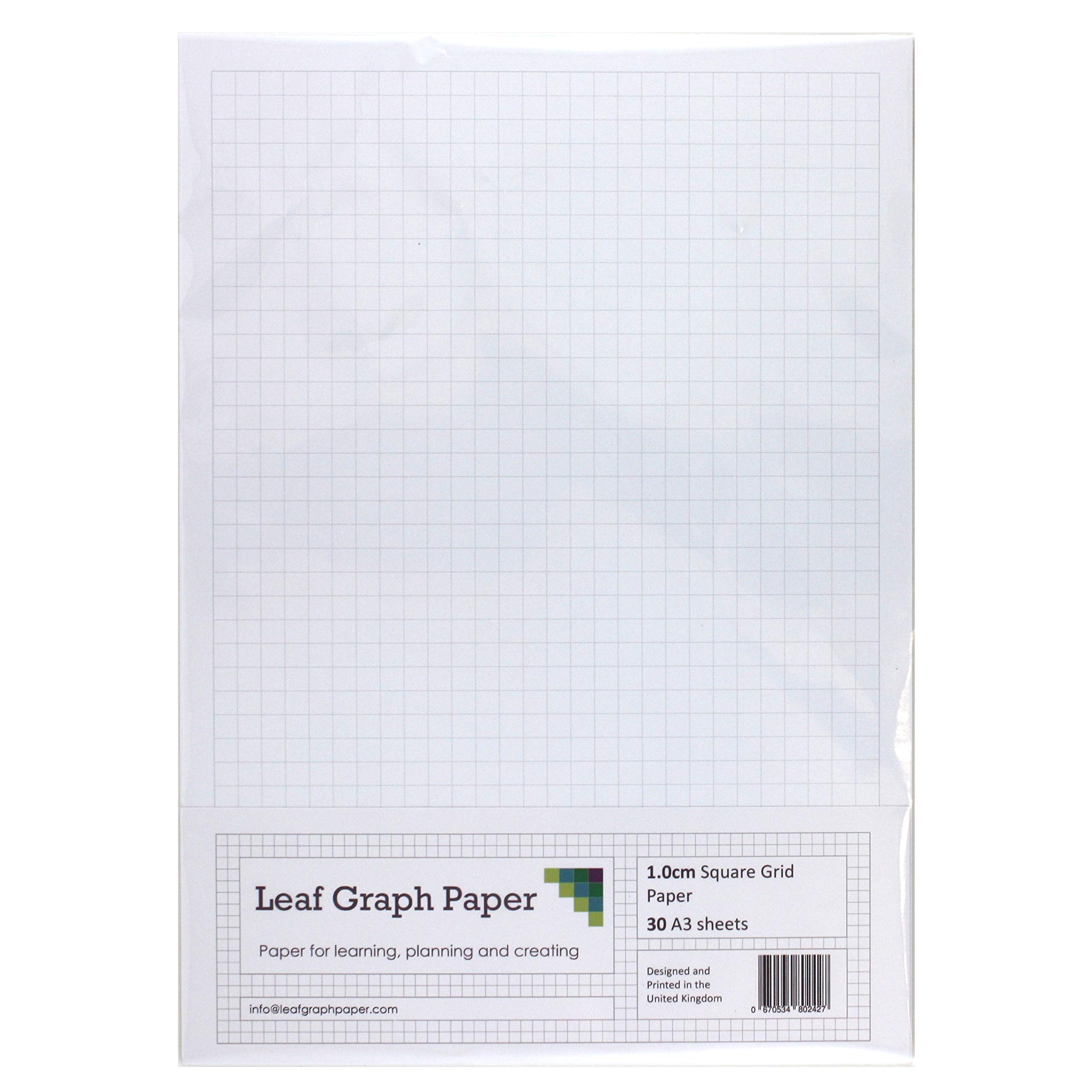 A3 Graph Paper 10mm 1cm Squared 30 Loose Leaf Sheets Grey Grid Lines Amazon co uk Stationery Office Supplies