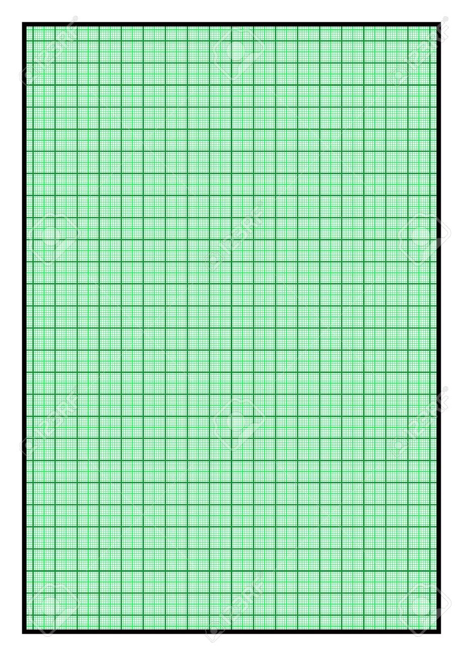 A4 Size Green Graph Paper With Black Solid Border Stock Photo Picture And Royalty Free Image Image 149995675 