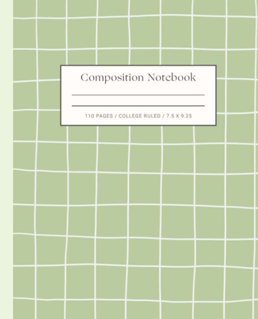 College Ruled Graph Paper Green