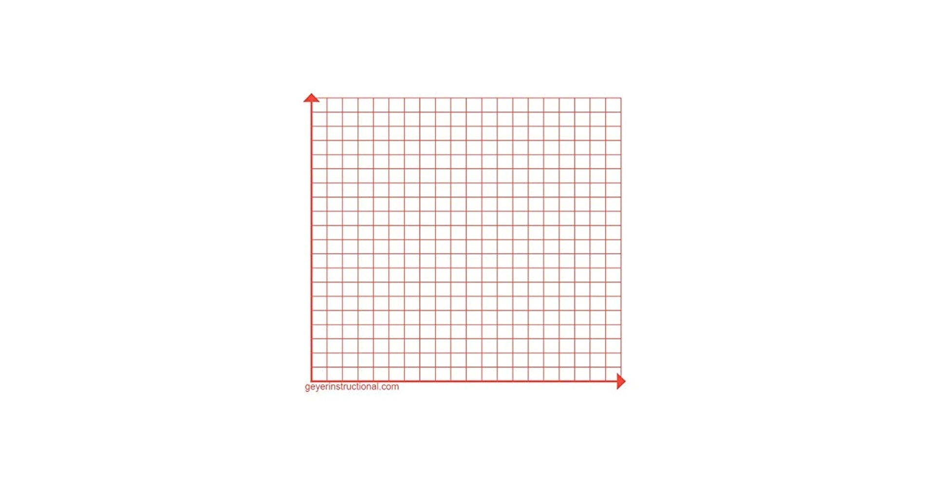 1st Quadrant Graph Paper