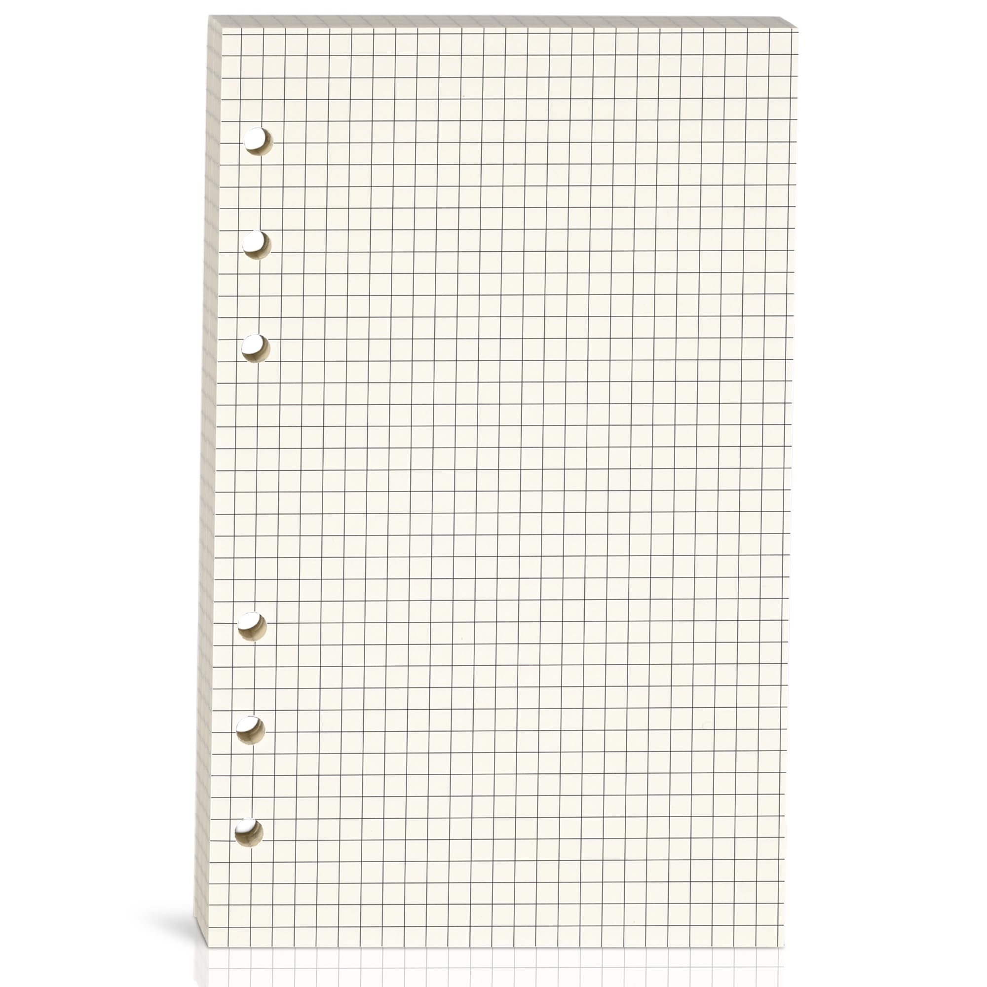 Amazon A6 Grid Refill Paper A6 Graph Rule Paper Quad Rule Filler Paper 6 Hole Punched Loose Leaf Paper For 6 Ring Binders 80 Sheets 160 Pages 6 69 X 4 13 Inch Beige Office Products