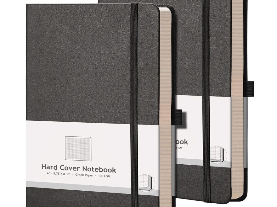 Amazon AHGXG Graph Paper Notebook 2 Pack A5 Grid Paper Notebook Journal Hardcover With 384 Pages 120gsm Thick Graph Paper Grid Paper For Math Science Students 5 75 8 38 Office Products