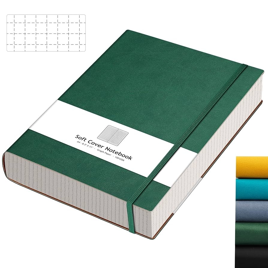 Graph Paper Folder Notebook