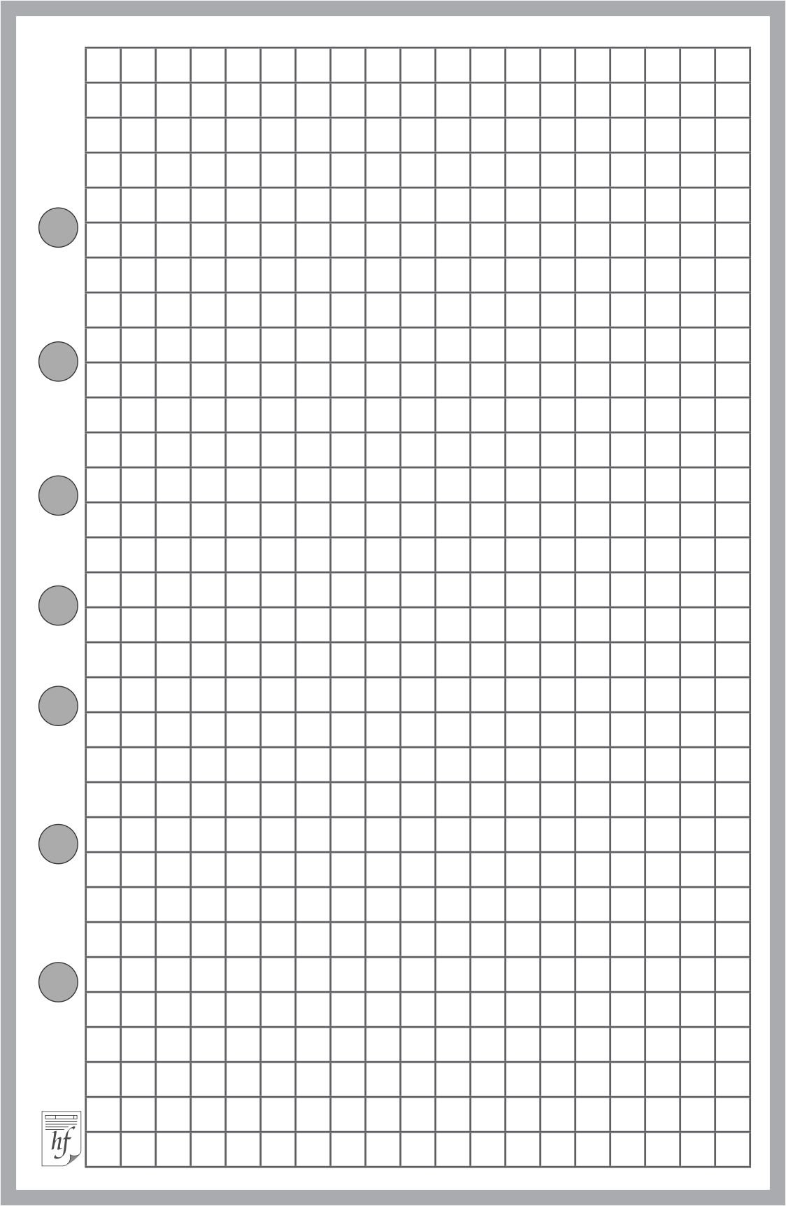 Amazon Classic Size Graph Paper Refill 0 25 Grid Sized And Punched With 7 Holes For 7 Ring Notebooks Such As Franklin Etc 5 5 X 8 5 Office Products