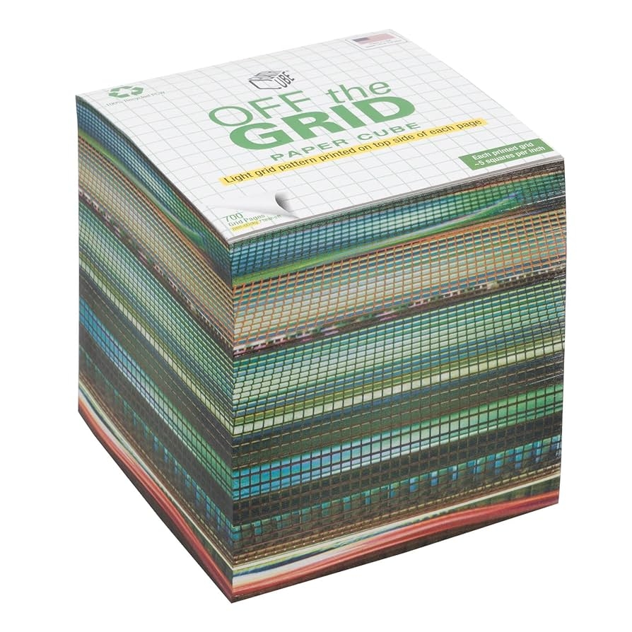 Amazon EARTHCUBE Off The Grid Design Graph Paper Note Cube Not Sticky 3 5 Inches Made In USA Paper US Or CAN 100 Recycled 700 Tear off Pages Not Loose Green Grid On Amazon EARTHCUBE Off The Grid Design Graph Paper Note Cube Not Sticky 3 5 Inches Made In USA Paper US Or CAN 100 Recycled 700 Tear off Pages Not Loose Green Grid On