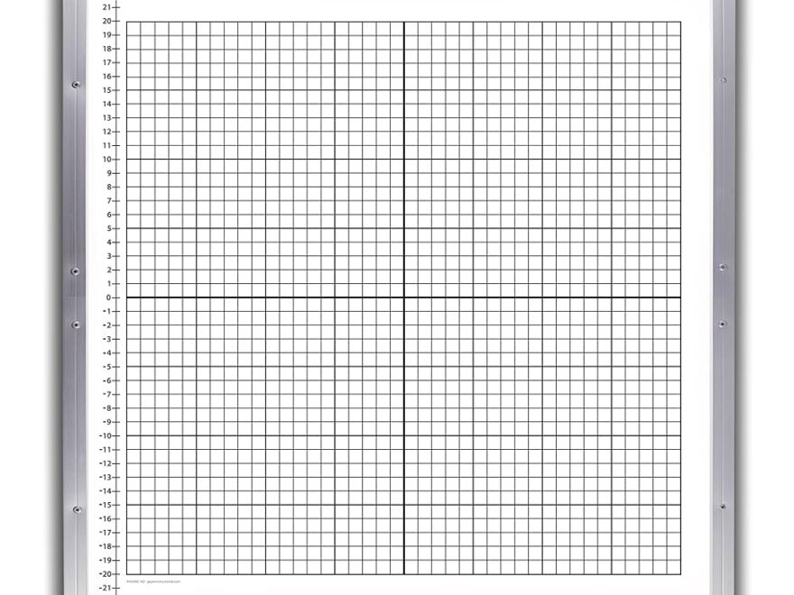 Amazon Geyer Instructional Products 403495 W2 W15 Double Sided 4 X 4 Numbered XY Axis Dry Erase Graph Aluminum Frame 48 Height 1 Wide 48 Length White Black Office Products