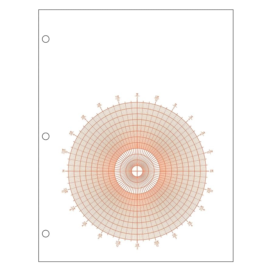 Amazon Geyer Instructional Products Polar Graph Paper With Radians 1 Circle Graph With 1 4 Spacing Graduated Every 1 And Accentuated Every 5 Double Sided 500 Sheet Ream Three Hole Punched Office Products Amazon Geyer Instructional Products Polar Graph Paper With Radians 1 Circle Graph With 1 4 Spacing Graduated Every 1 And Accentuated Every 5 Double Sided 500 Sheet Ream Three Hole Punched Office Products