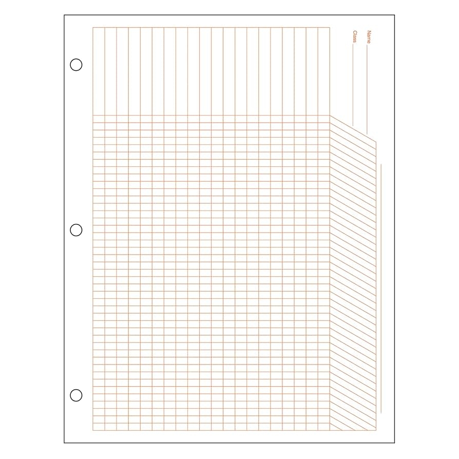 Amazon Geyer Instructional Products Progress Bar Graph Paper Dual Purpose Chart For Tracking Student Progress Or Bar Graph Red Ink 500 Sheet Ream Three Hole Punched Office Products
