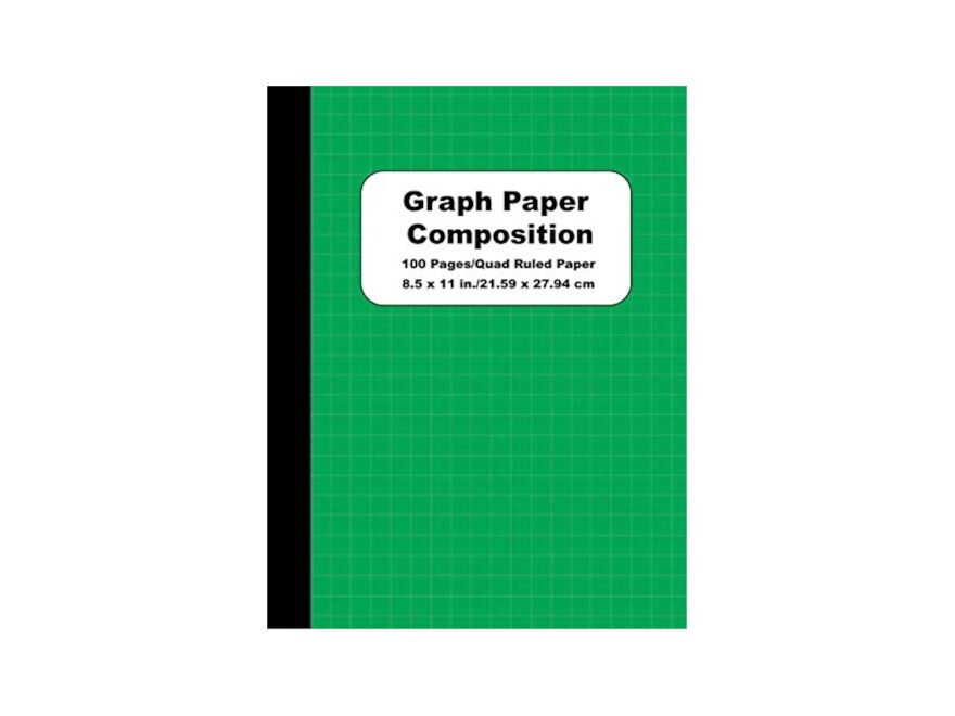 Amazon Graph Paper Composition Notebook Green Grid Paper Notebook Quad Ruled 100 Sheets Large 8 5 X 11 9798676063900 Life The Jude Books
