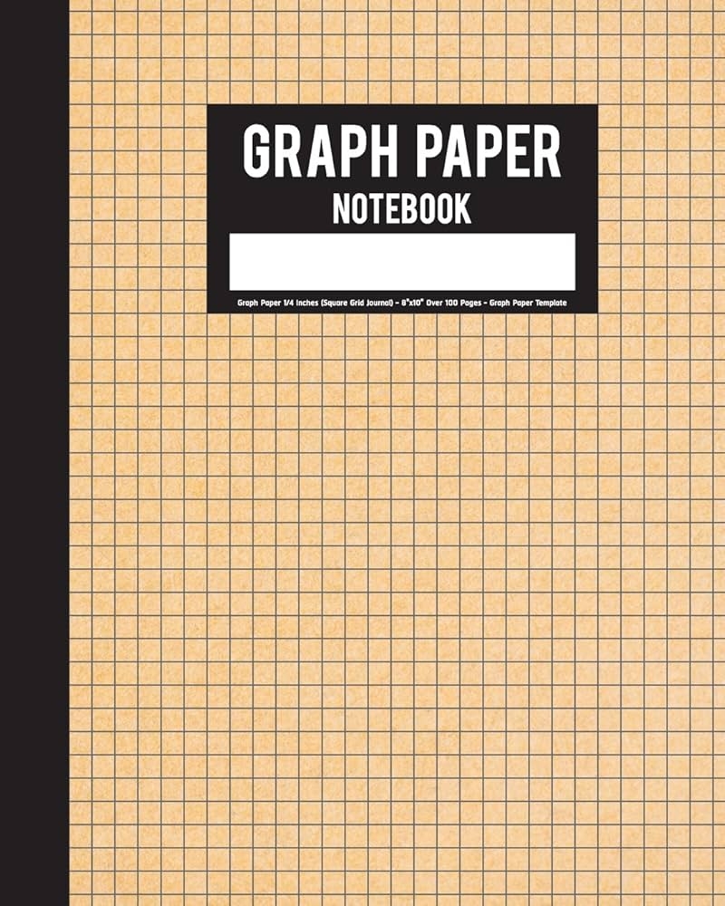 Amazon Graph Paper Notebook Graph Paper 1 4 Inches Square Grid Journal 8 x10 Over 100 Pages Graph Paper Template Graph Paper Notebook 9781719578721 MJ Ternate Books