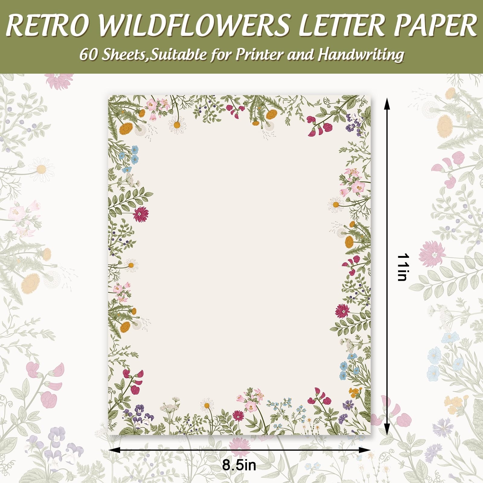 Amazon JarThenaAMCS 60Pcs Vintage Floral Stationery Letterhead Paper Retro Wildflower Writing Letter Paper Spring Decor Note Greeting Paper For Wedding Birthday Invitation Office School Printing 8 5 X 11 In Office Products Amazon JarThenaAMCS 60Pcs Vintage Floral Stationery Letterhead Paper Retro Wildflower Writing Letter Paper Spring Decor Note Greeting Paper For Wedding Birthday Invitation Office School Printing 8 5 X 11 In Office Products