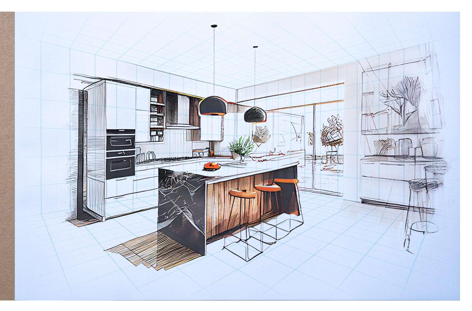 Amazon Koala Tools 40 Page Drawing Pad For 2 Point Perspective Room Grid Sketch Pad With 3D Virtual Walls Design Gridded Graph Paper For Interior Room Design Industrial Architectural 11 X 17 Inches Amazon Koala Tools 40 Page Drawing Pad For 2 Point Perspective Room Grid Sketch Pad With 3D Virtual Walls Design Gridded Graph Paper For Interior Room Design Industrial Architectural 11 X 17 Inches